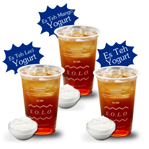 PAKET RAMEAN 3 Reguler (Es Teh Leci Yogurt, Es Teh Mango Yogurt, Es Teh Yogurt)