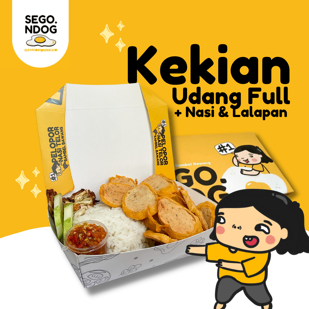 Kekian Udang Full + Nasi Biasa