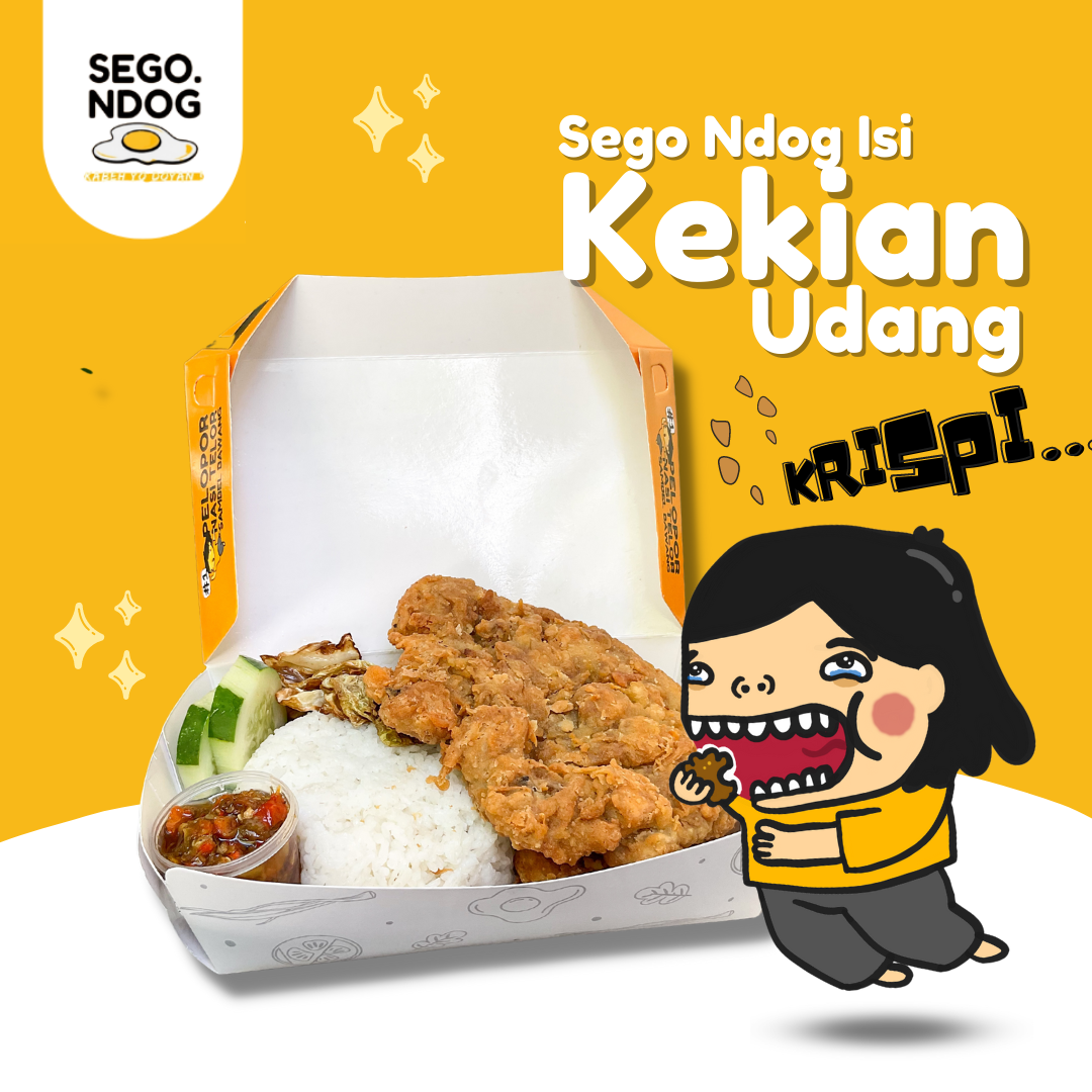 Sego Ndog Kekian Udang Krispi