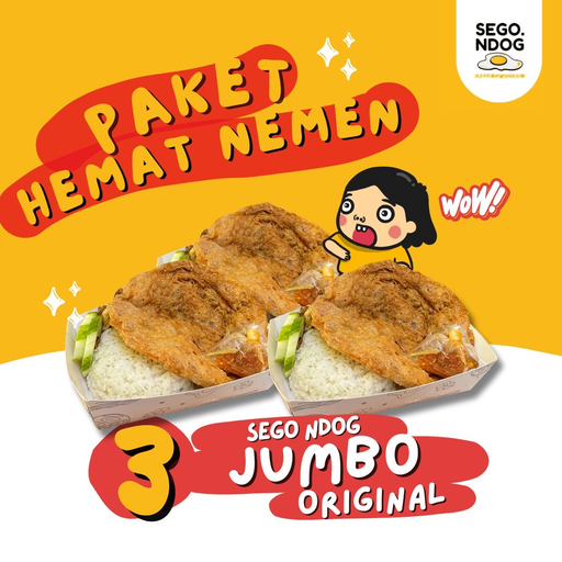 3 PORSI Sego Ndog Jumbo Original