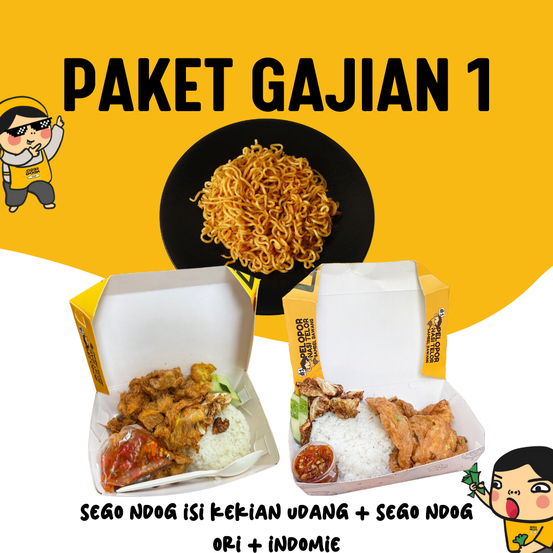 Paket Gajian 1 (1 SN Kekian Udang + 1 SN Ori + 1 Indomie)