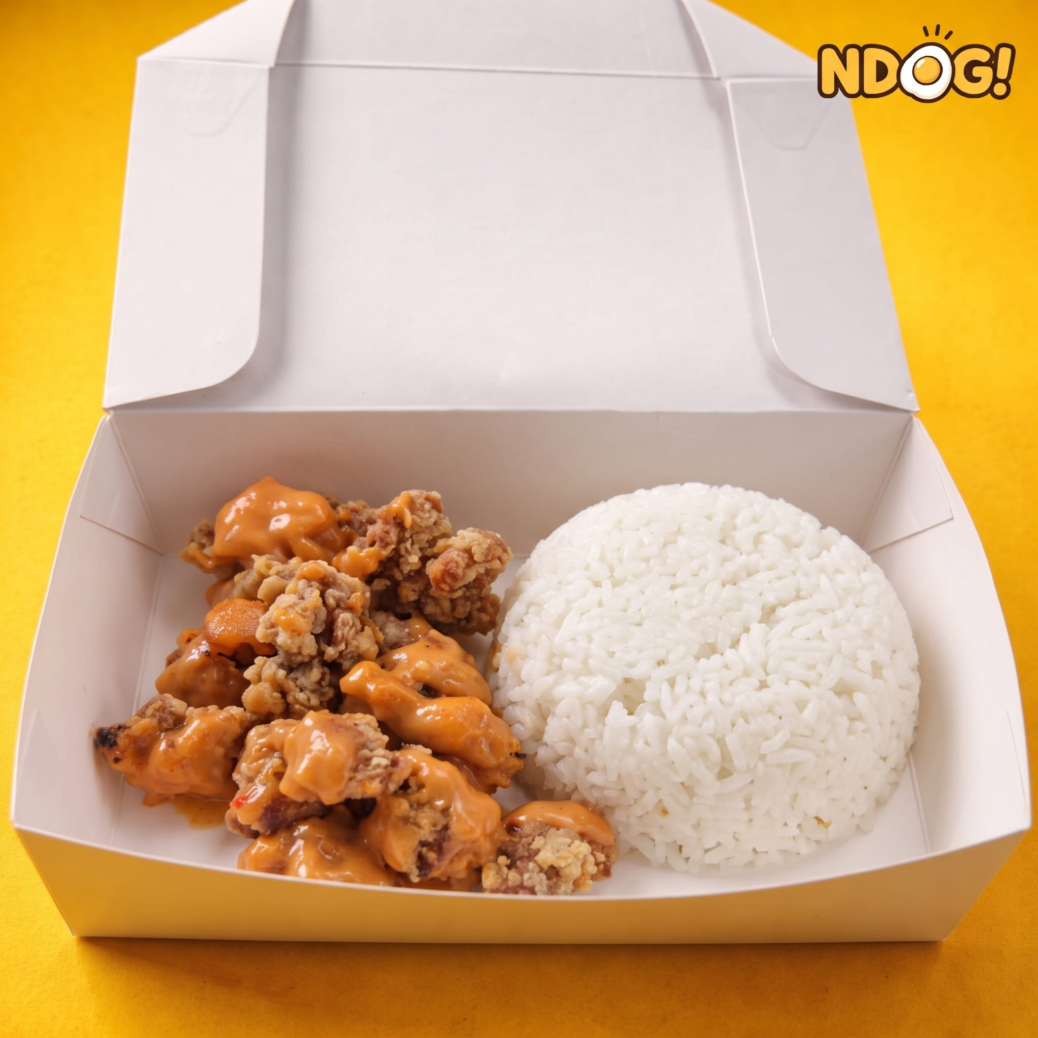 Nasi + Ayam Popcorn + Saus Mentai