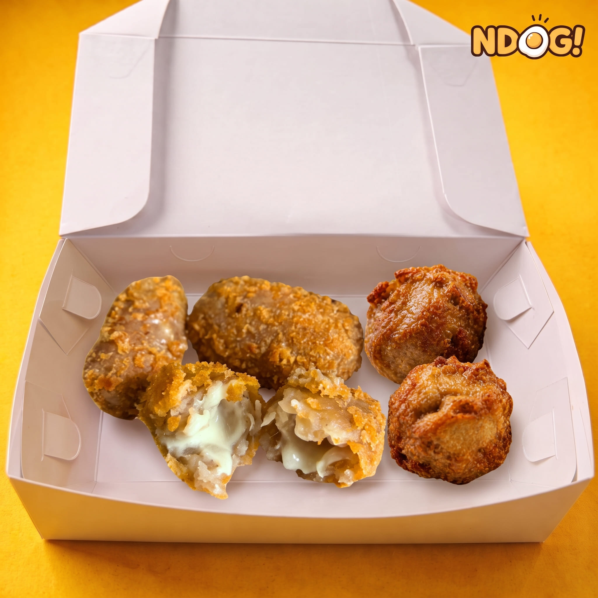 Mix 3 Ayam Keju + 2 Siomay + Saus Bangkok