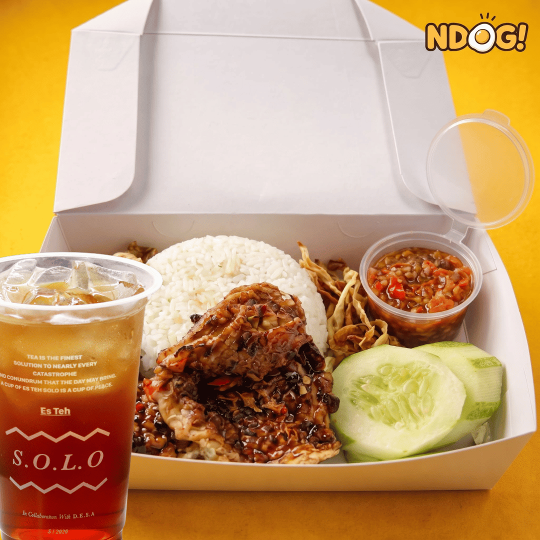 [FREE ES TEH] Ndog Bakar + Nasi Daun Jeruk