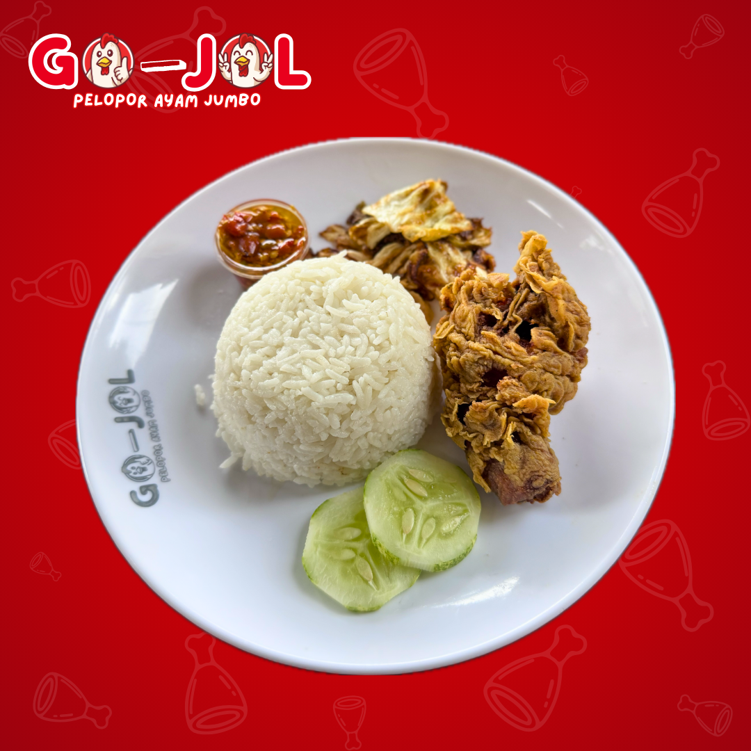 Meal Set 2 (1 Ayam Jumbo + Nasi + Es Teh)