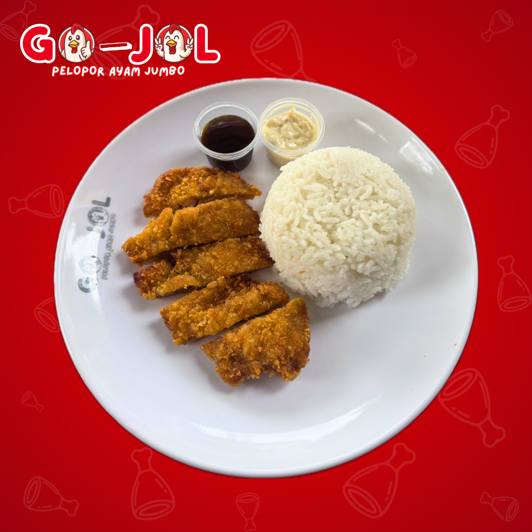 Nasi Ayam Katsu Nanban Saus Tartar