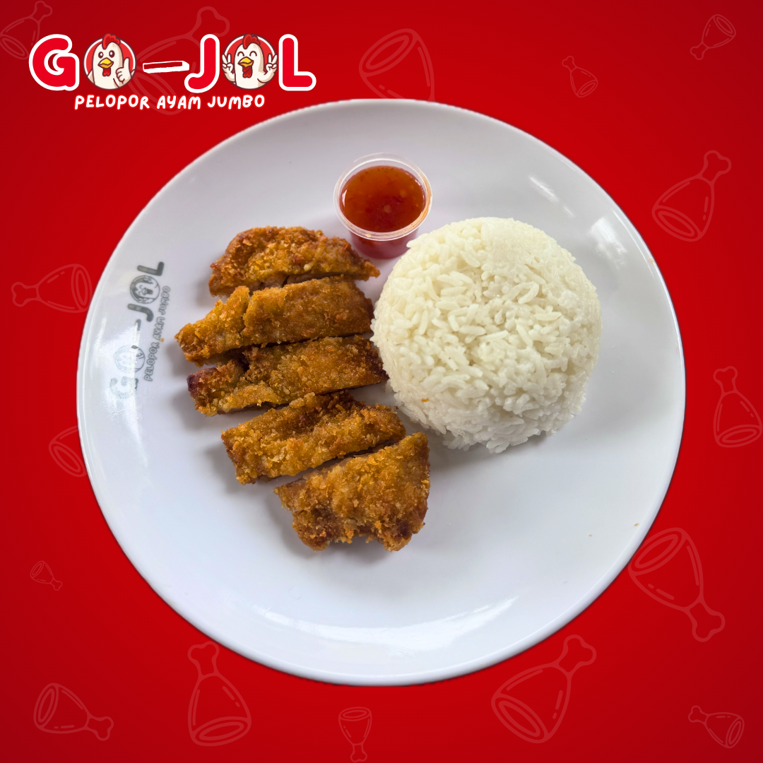 Nasi Ayam Katsu Saus Bangkok