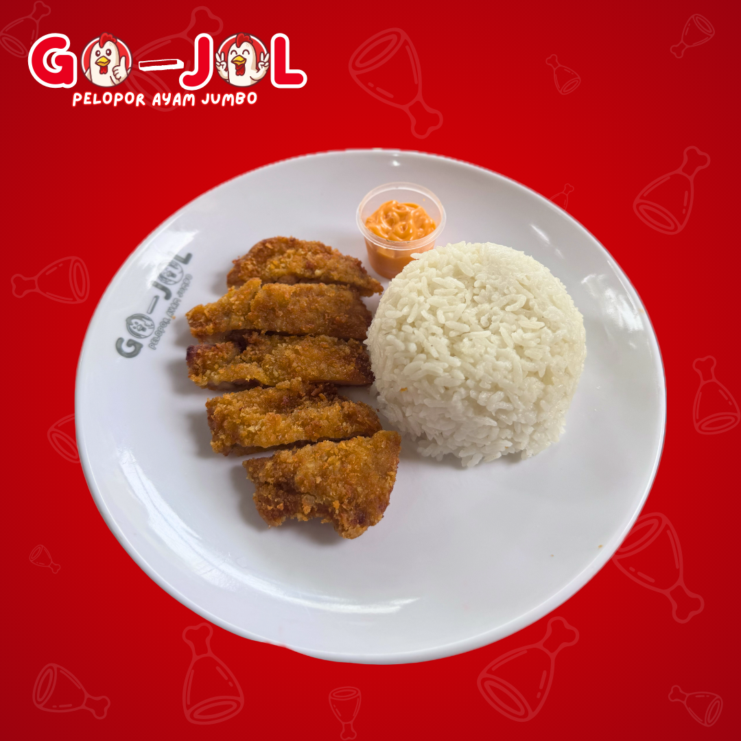 Nasi Ayam Katsu Saus Mentai